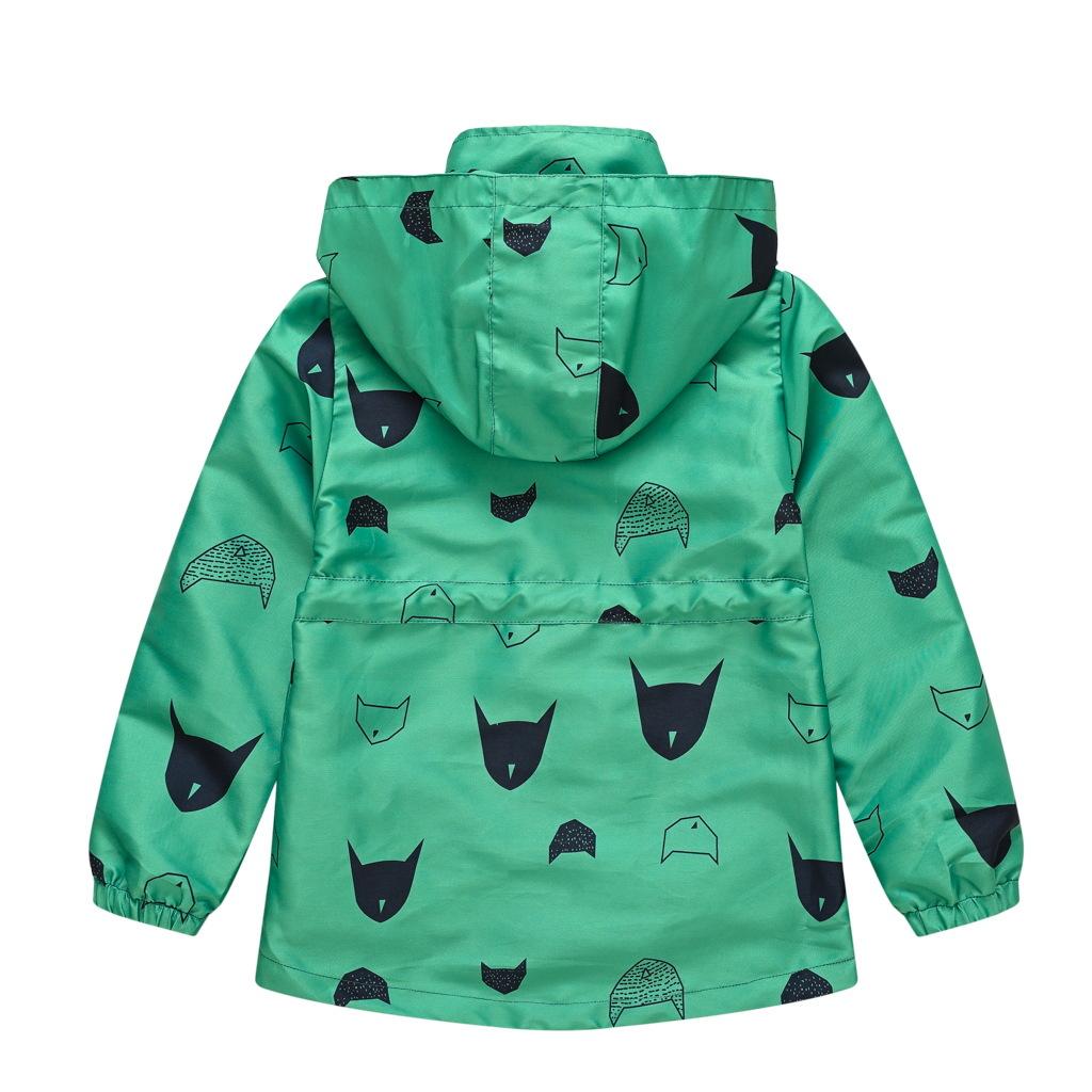 Осенняя детская куртка-ветровка с капюшоном и милым принтом для мальчиков, детская куртка для спешки, красивая куртка для мальчиков