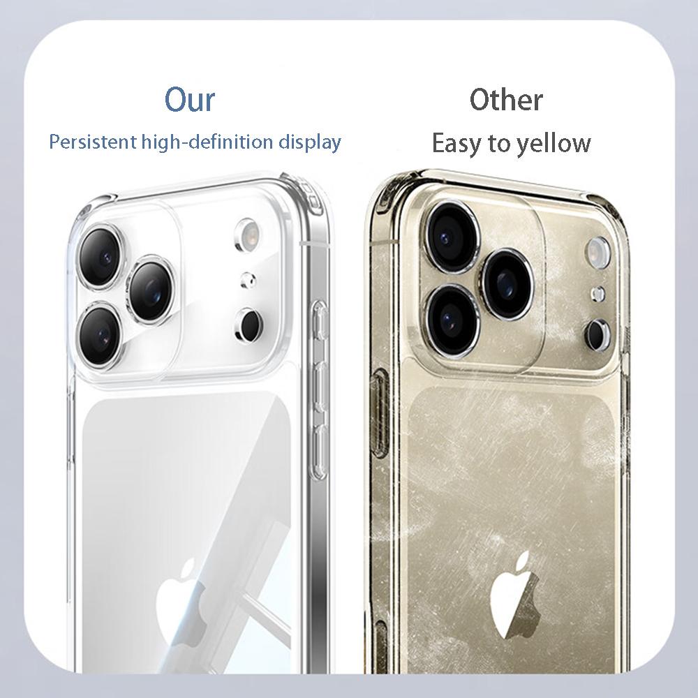 Роскошный прозрачный чехол для телефона iPhone 17 Pro Max Air, мягкий ТПУ, силиконовая задняя крышка, прозрачный чехол