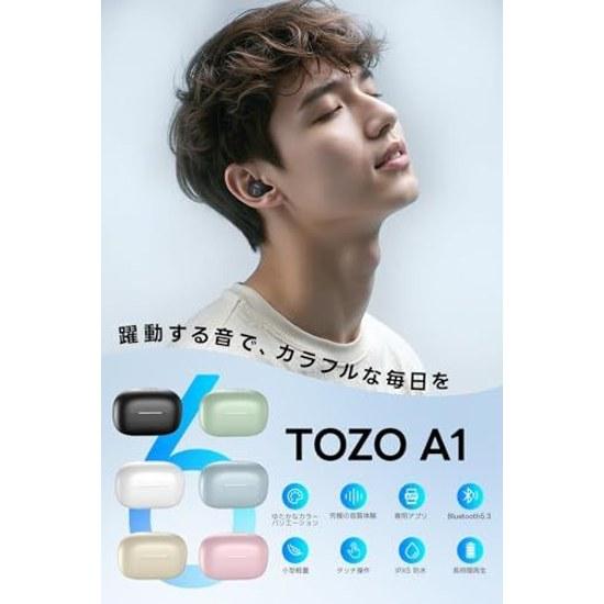 2026 Upgrade Version TOZO Wireless Earphones Bluetooth A1 Compact Lightweight Clear Sound Up 32 Hours Playback Noise Reduction (ENC) Built-in IPX5 WEB