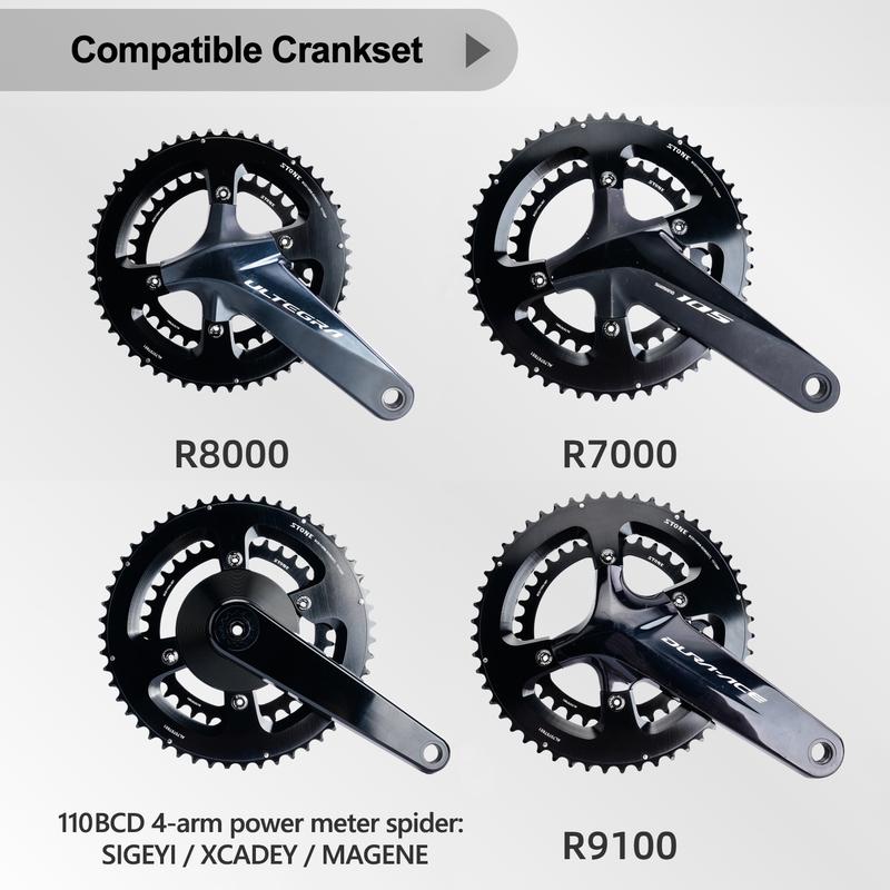 Звезда Stone 110bcd Двойная для Shimano 105 R7000 UT R8000 DA R9100 Шоссейного велосипеда Круглая 52 36T 53 39T 54 40T 50 34 2x 5800 9000