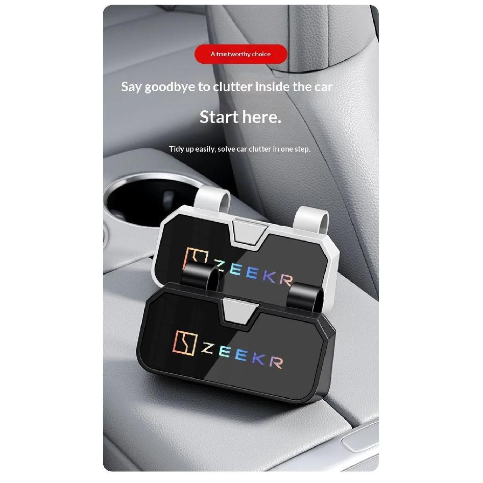 Подходит для ZEEKR 007gt 7X 001 zeekr 009 mix 9x автомобильный кейс для солнцезащитных очков коробка для хранения очков на солнцезащитном козырьке