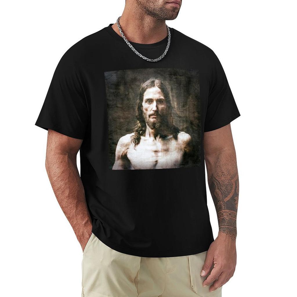 Ai Jesus Christ Shroud Of Turin Tshirt Basic Simple Design Short Sleeve Shirt