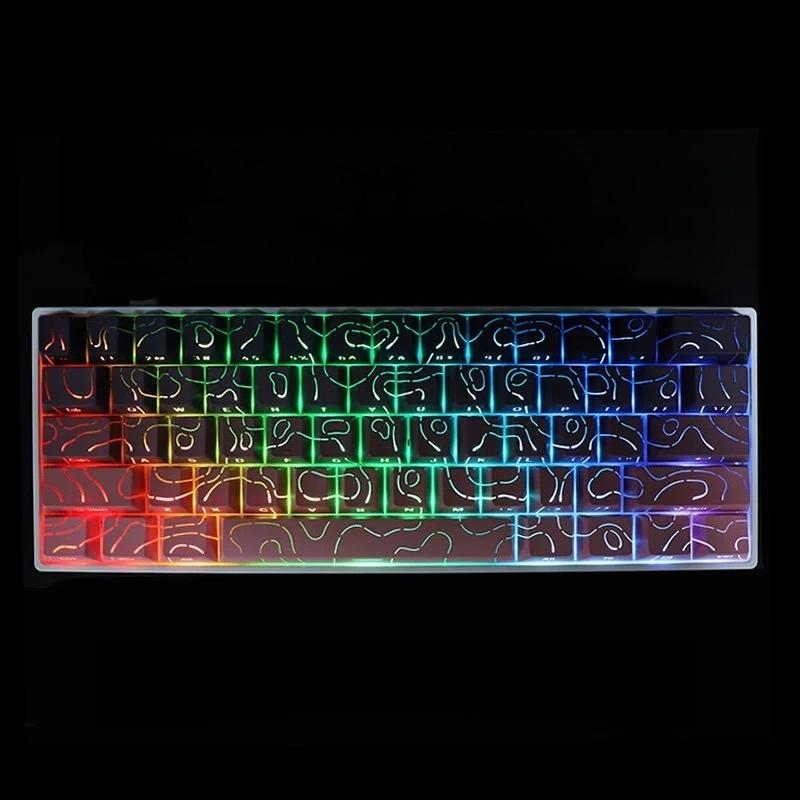 Xiaomi 2026 Super Contour PBT Колпачки для клавиш Боковая подсветка Механическая клавиатура Оригинальная заводская высота для 61/68/75/84/87 клавиш Игровая клавиатура