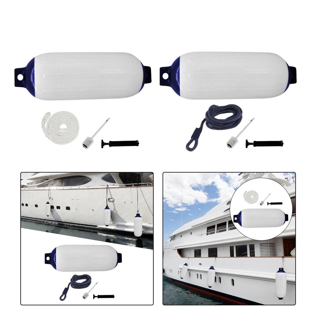 Inflatable Marine Boat Fender Heavy Duty PVC Dock Bumper Safety Equipment for Pontoon and Sailing Boats