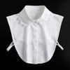 Fashionable Hollow Out Shirt Fake Collar Ladies Lotus Leaf Fungus Edge Doll False Collar White Lace Detachable Shawl Decorative