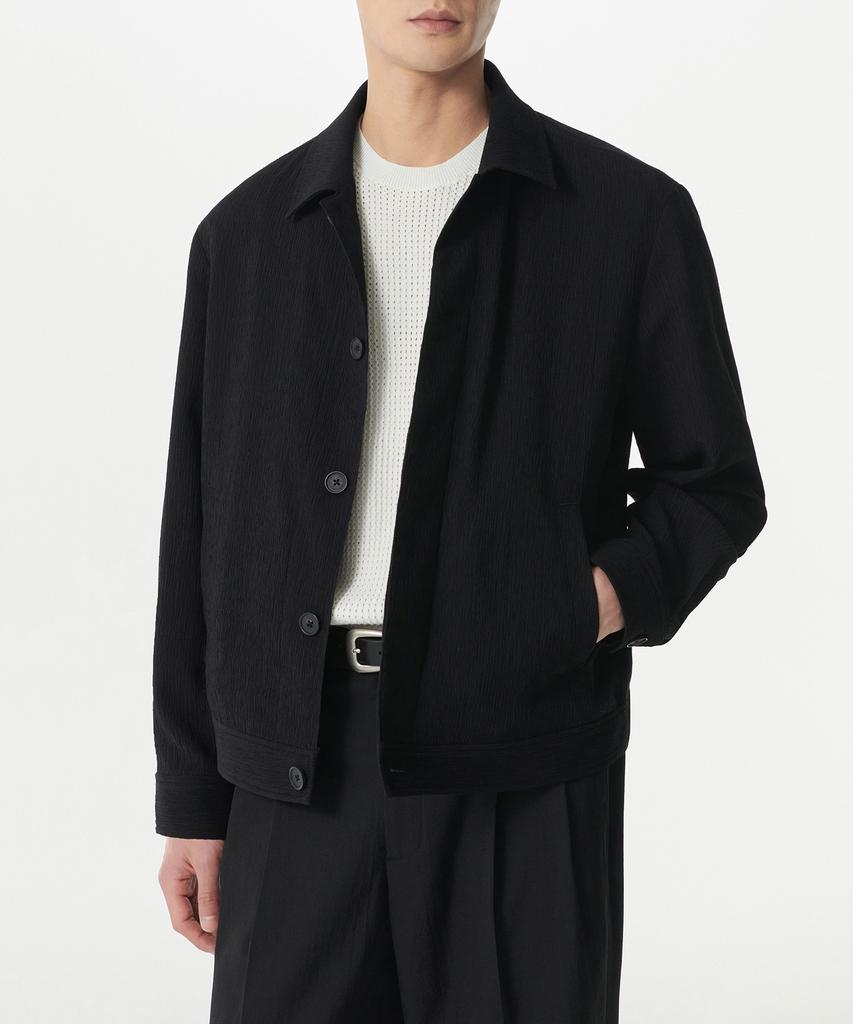 Musinsa Standard Crinkle Minimalist Jacket [Black]