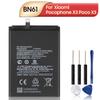 Новый сменный аккумулятор для Xiaomi Pocophone X3 Poco X3 BN61 Аккумулятор для телефона 6000 мАч