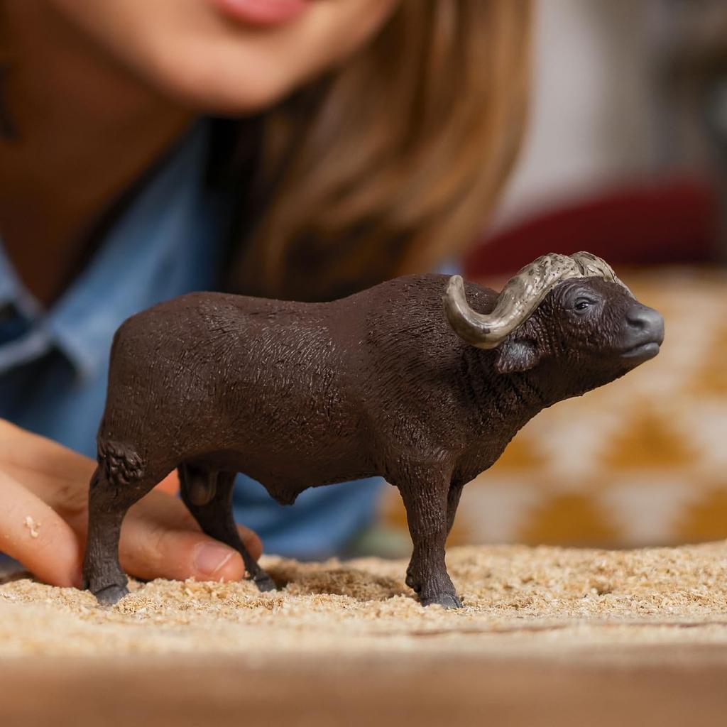 Schleich Wildlife African Buffalo Ages Realistic Animal Toy 14872 Figurine, 3+,