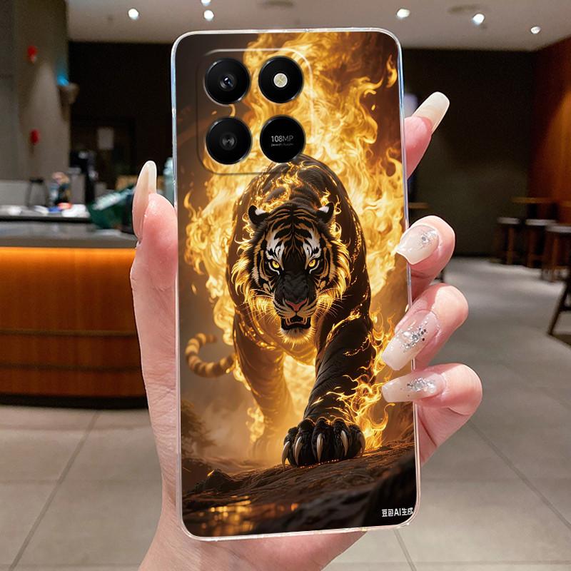 Для Honor X7D Honor 400 Smart 4G 5G Роскошный Дракон Милый Крутой Мальчики Девочки Мягкий силиконовый Чехол для телефона Задняя крышка Прозрачная ТПУ Оболочка