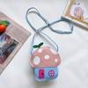 Детские сумки, новая детская милая мультяшная сумка-кошелек в виде грибного домика, повседневная сумка через плечо