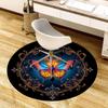 1pc Enchanted Butterfly Mandala Round carpet, Perfect for Decorating Chairs, Living Rooms, Or Bedrooms, for Living Room.180