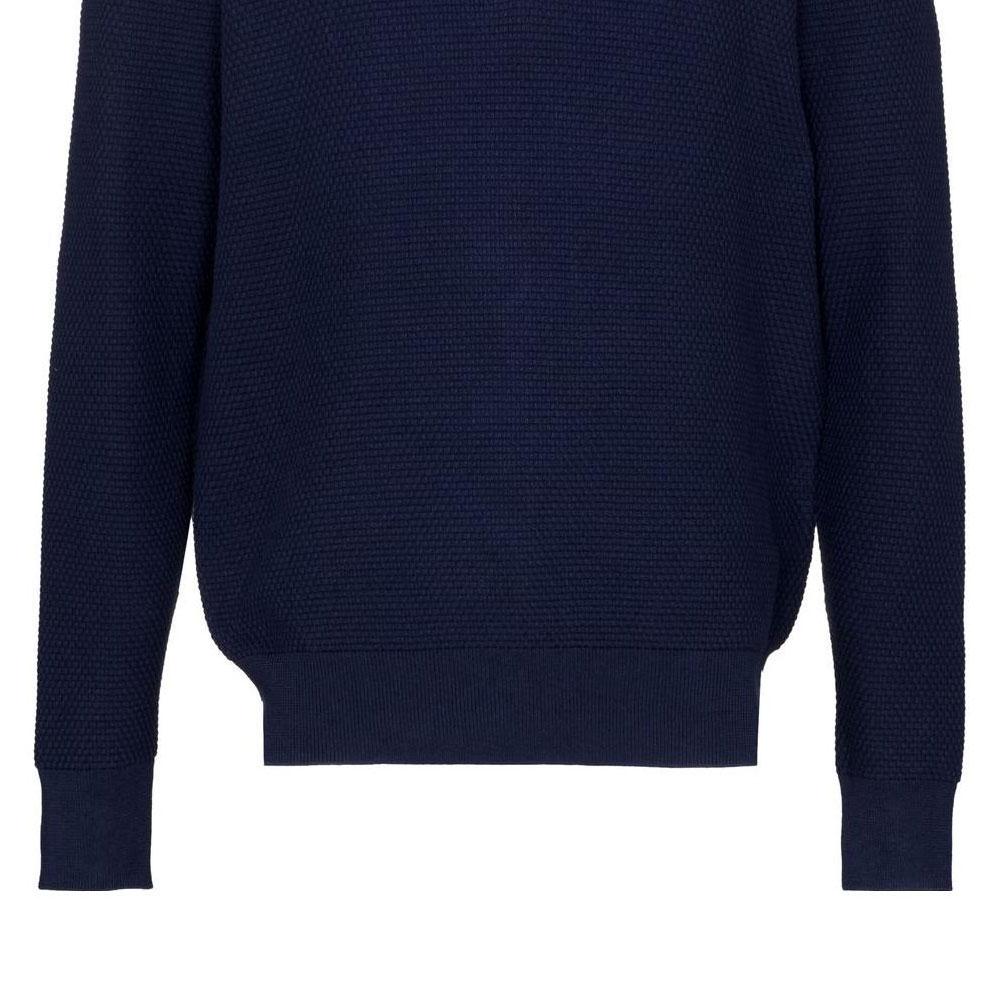 Polo Ralph Lauren SS22 Однотонный свитер с воротником на молнии с длинным рукавом Мужской свитер Синий 781862821-001