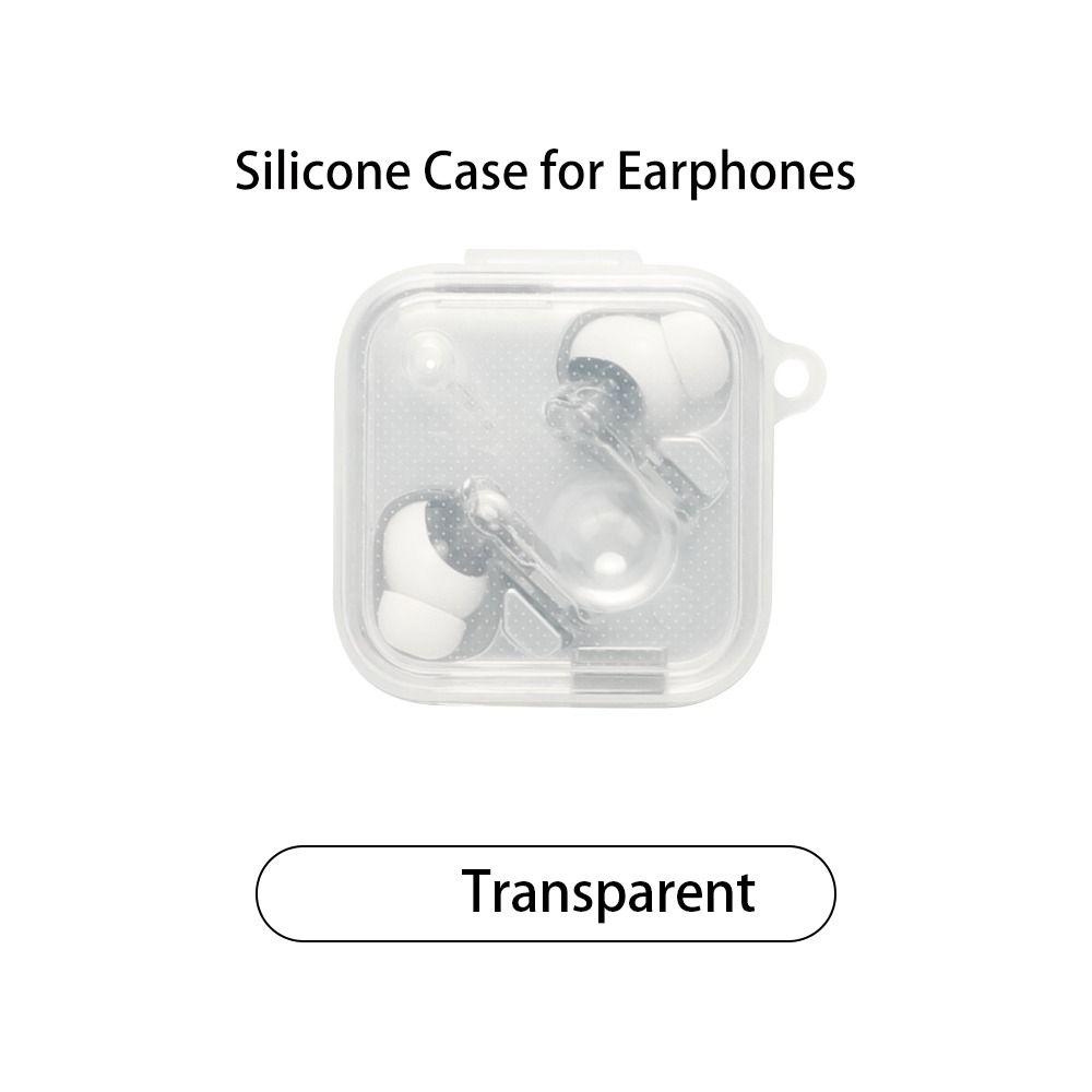 С брелком Чехол для наушников Силиконовый защитный чехол для наушников Защитный чехол для зарядного бокса для Nothing Ear 3