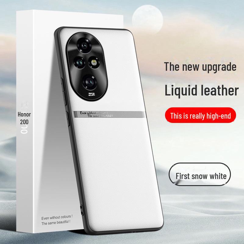 Защитный чехол Liquid Leather Anti-Fall, Anti-Fouling для мобильного телефона Honor 200