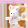 Rabbit Scarf Plush Doll Keychain Toy Animal Pendant Backpack Decoration Gift