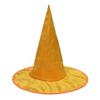Halloween Witch Hat Large Brim Cosplay Costume Accessory Colorful Velvet Party
