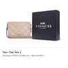 COACH SignatureCanvas Coated Canvas Crossbody Bag, Shoulder Bag Small Women's Silver & Sand & Taupe CAR12-SVPWH