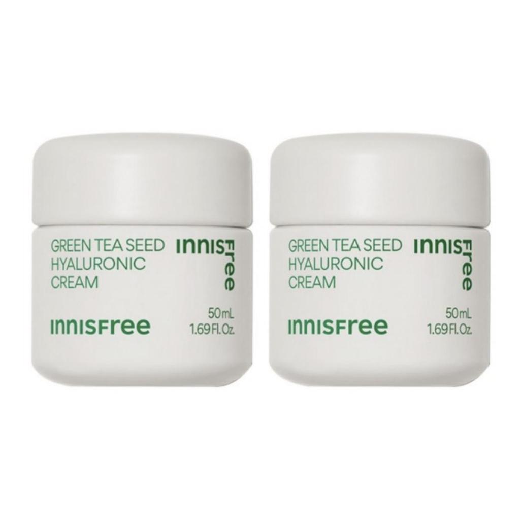 Innisfree Крем с гиалуроновой кислотой и семенами зеленого чая 50 мл