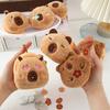 Creative Capybara Anime Plush Coin Purse Kawaii Mini Coin Purse Round Cartoon Bags Pendant