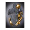 Romantic Abstract Metal Figure Statue Wall Art Canvas Painting Modern Living Room Interior Home Decoration Wall Painting Poster