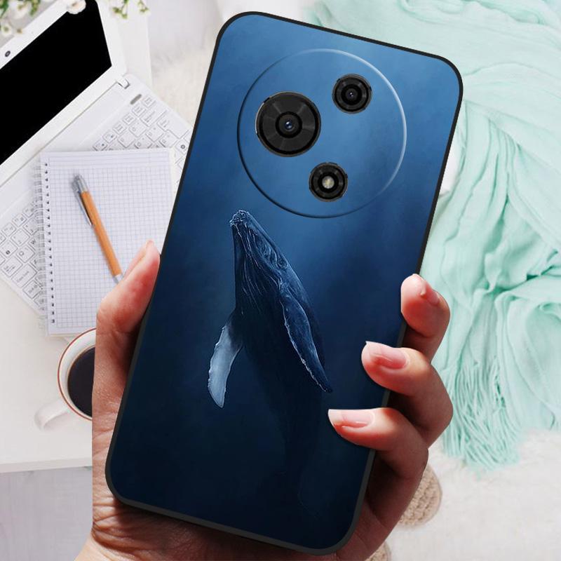 For TCL 605 Case Flower Geometric Painted Bumper Coque Soft Silicone Cover Fundas For TCL 60 SE 4G Cases 60SE TCL605 Shells