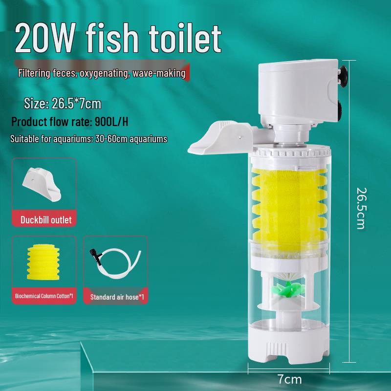 Компактный канистровый фильтр 3-в-1 для аквариума и циркуляционный насос для эффективной очистки воды