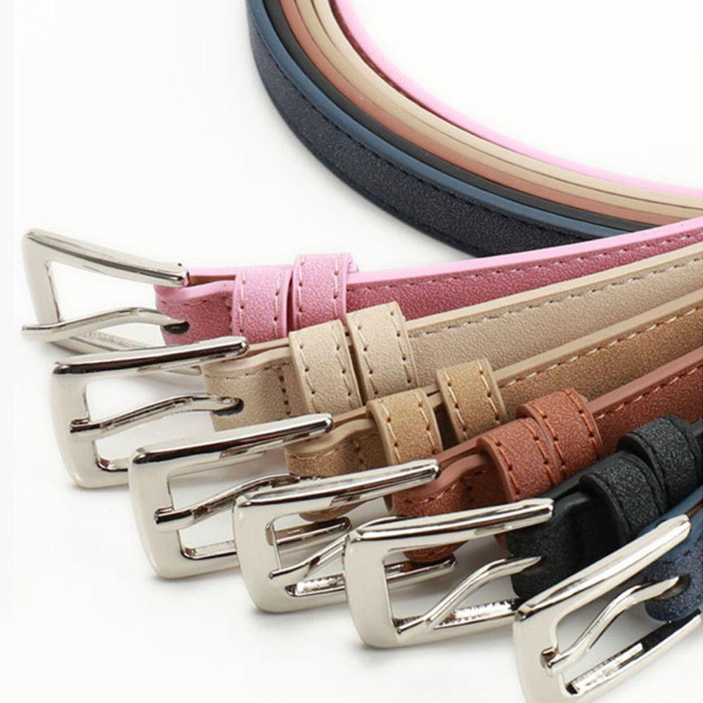 Pin Buckle Suede Leather Belt Retro Frosted Waistband Fashion Business Waist Belt For Women