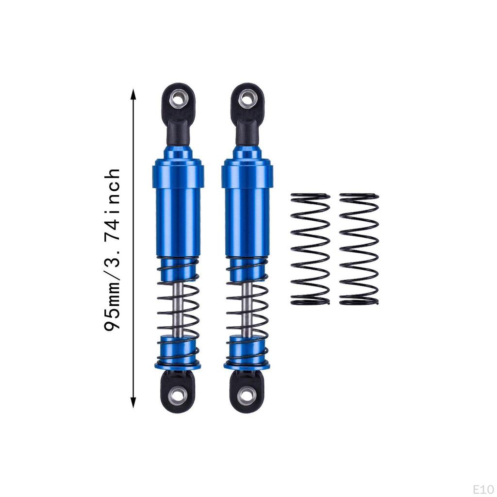 2 Pieces 1/10 RC Car Shock Absorber Damper Accessory Metal Spring,Spare Parts,for Trucks,Vehicles