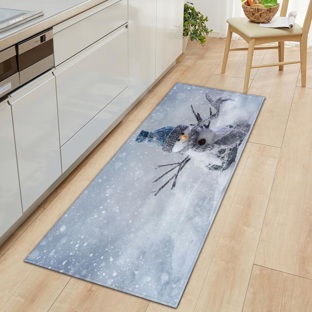 Christmas Kitchen Sand Carpet Doormat Long Floor Mat
