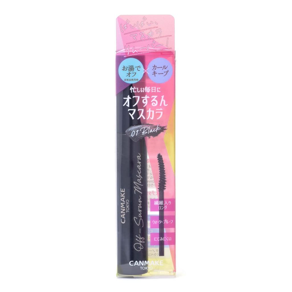 Canmake Off Surun Mascara 01 1 Count Black, Waterproof, Smudge-proof, Curl-Keeping, Film-Type, (x 1)