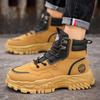 Men's Shoes Autumn New High-top Boots Men's Versatile Thick-soled Heightening Outdoor Desert Martin Boots