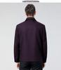 Мужская клетчатая шерстяная куртка в стиле business casual 2026 - Весна/Осень, Мода для папы среднего возраста с лацканами