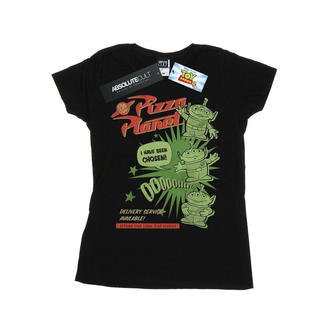 Disney Womens/Ladies Toy Story 4 Pizza Planet Little Green Men Cotton T-Shirt