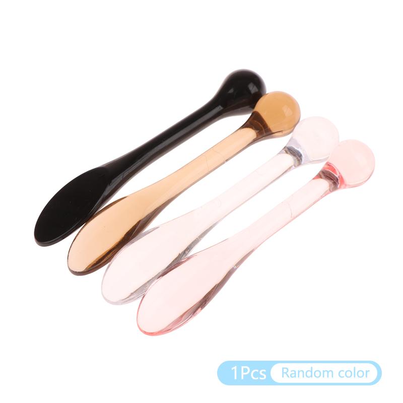 1/3pcs Acrylic Cosmetic Spatulas Scoop With Box Face Cream Mask Mud Mixing Spoon Beauty Tools Absorb Roller Facial Applicator