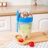 Home Portable Kitchen Storage Jars Vegetable Salad Cup Light Food Cup Double Layer Bottles