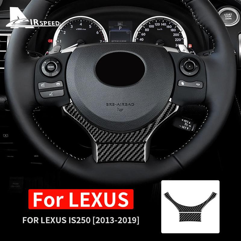 Для Lexus IS250 IS300 IS350 2013 2014 2015 2016 2017 2018 Настоящая мягкая карбоновая накладка-стикер на руль автомобиля