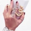 Jewelry Punk Rock Double Full Finger Knuckle Ring Gothic
