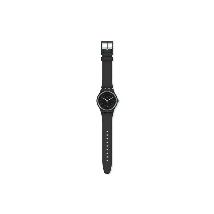 Swatch Унисекс 41 мм Черные часы SUOS402 SUOS402