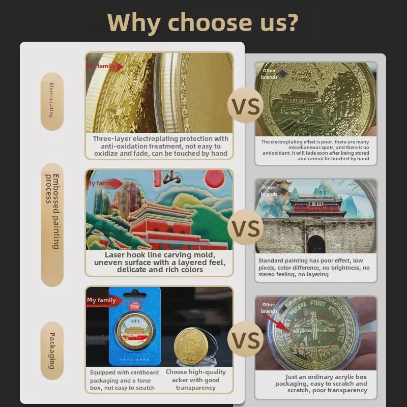 Luzhi Ancient Town Metal Relief Medals: Scenic Tourism & Cultural Crafts