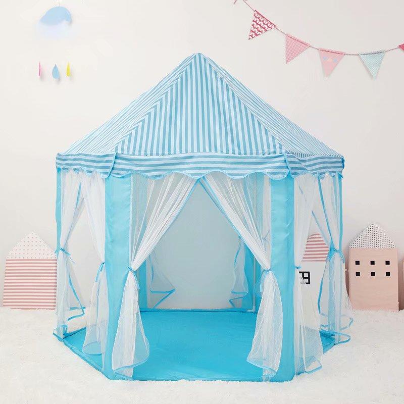 Large Princess Castle Children Indoor Play Tent Portable Tulle Garden Folding Play Tent Playhouse