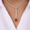 Rare Citrine Gemstone 925 Sterling Silver Jewelry Handmade Women Pendant 1.79" PP-60-13