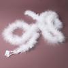 About 2 Meters Turkey Feather Strips Top Strips Pet Toys Jewelry Hanfu Clothing Diy Handmade Home Decoration