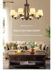 Retro French Iron and Glass Chandelier for Living, Dining, or Bedroom