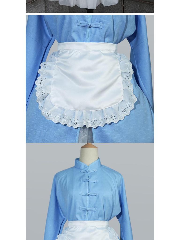 Original Lolita Maid Apron: Cute Soft Bib for Little Cooks