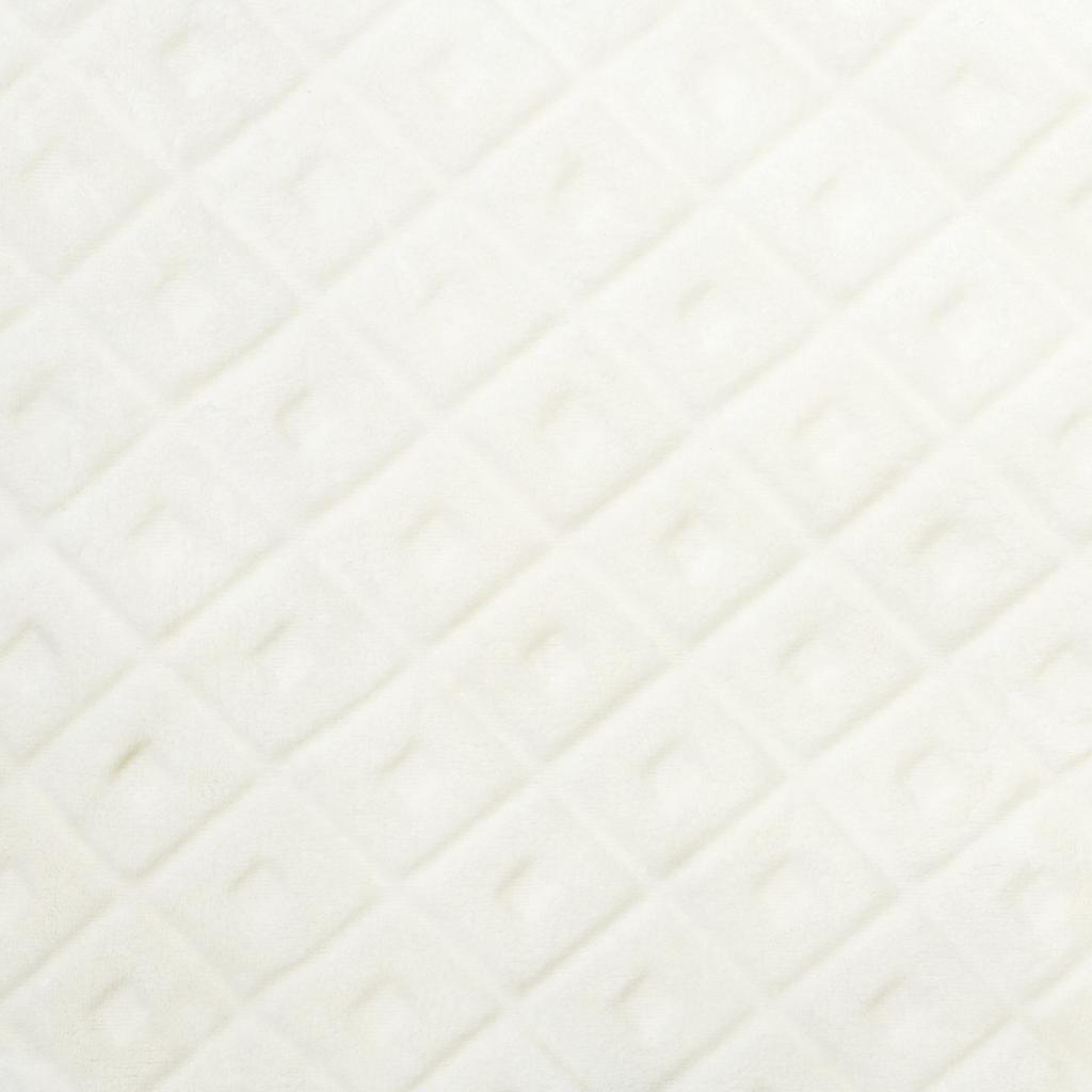 Les Trésors De Lily [A3514] - Бархатное одеяло цвета слоновой кости «Скарлетт». (рельефный) - 140x200 см