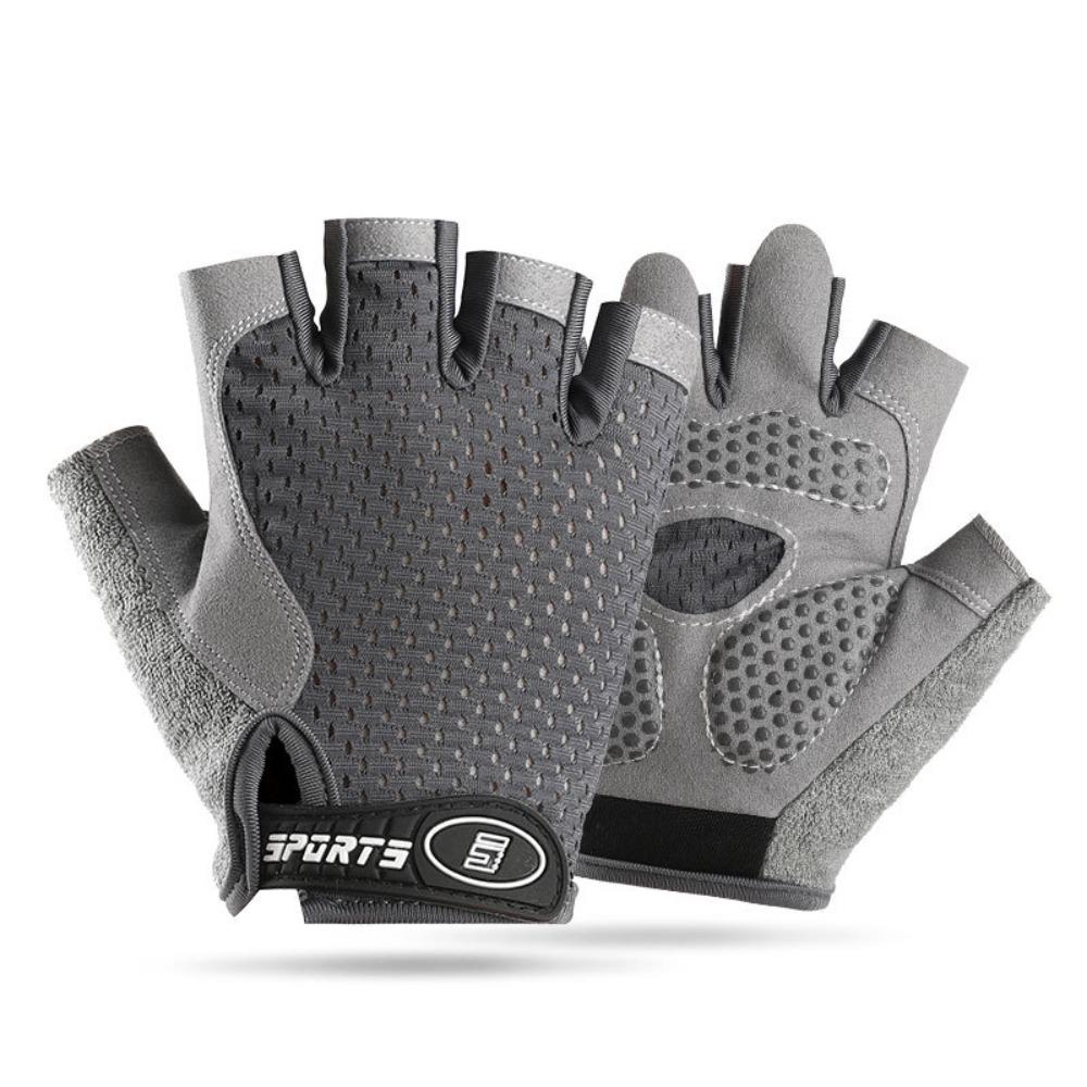 Wear-Resistant Fingerless Exercise Gloves Anti-Slip Kids Cycling Gloves Boys and Girls