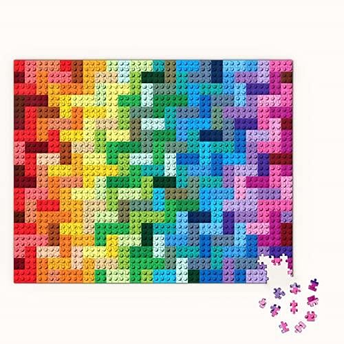 Пазл LEGO из 1000 деталей (Радужная Кирпичная Головоломка)