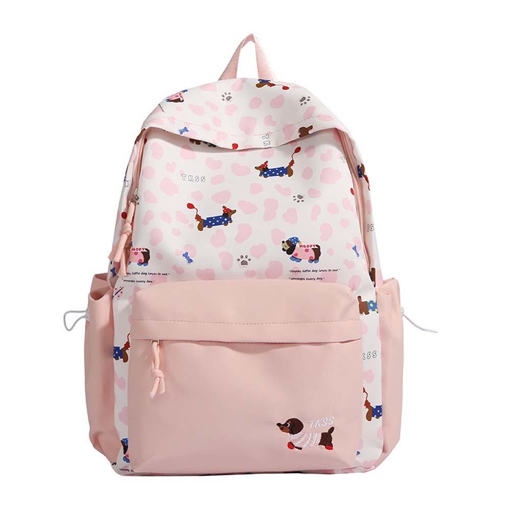 Daypack Students School Bag Casual Large Capacity Backpack Nylon Dachshund Backpack Sport
