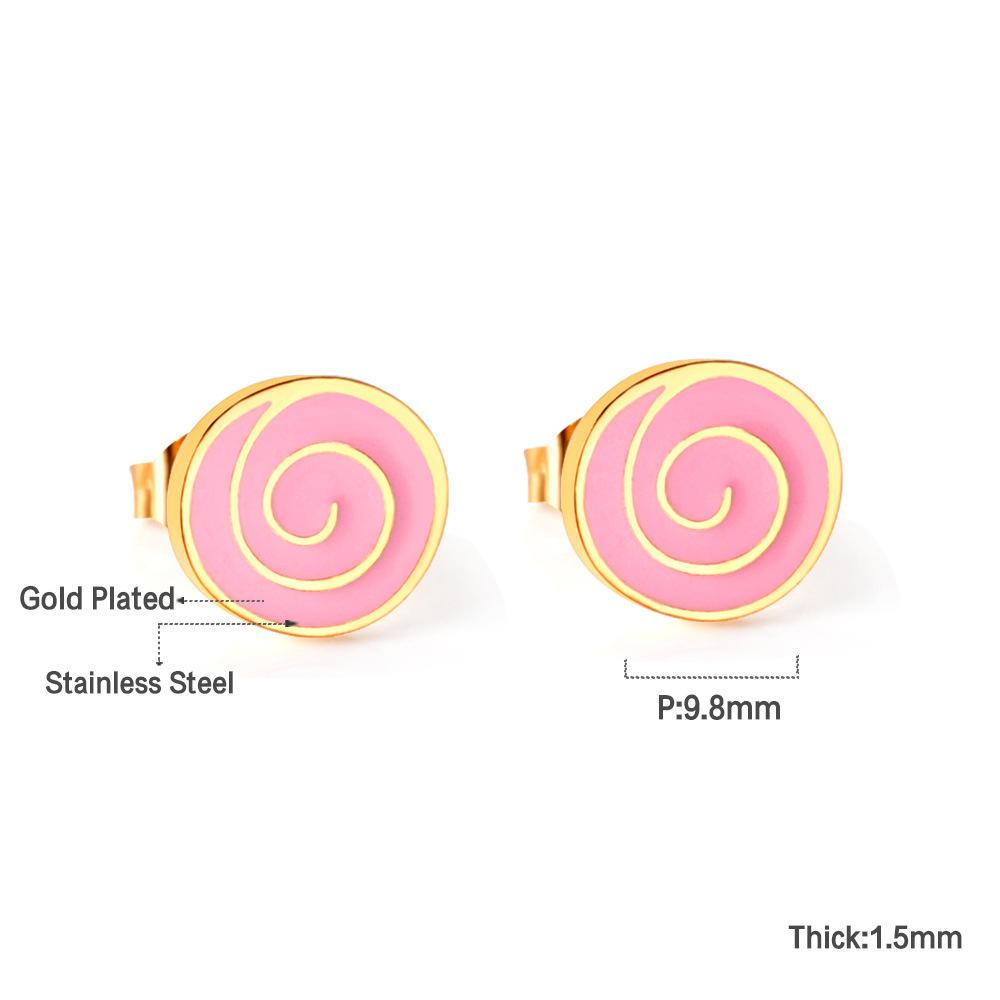 Summer Niche Design Earrings Female Cute Sweet Cartoon Fruit Food Small Stud Earrings Children