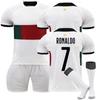 22/23 France Away Jerseys Children's Football Training Suit Set